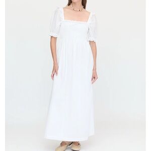 Hill House
The Scarlett Nap Dress - 
White Shadow Stripe
XL
NWT